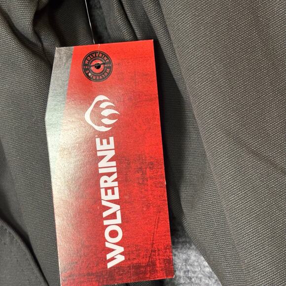 Wolverine Sherpa Lined Black Canvas Jacket Mens L Streetwear Workwear Warm Coat - Picture 11 of 16